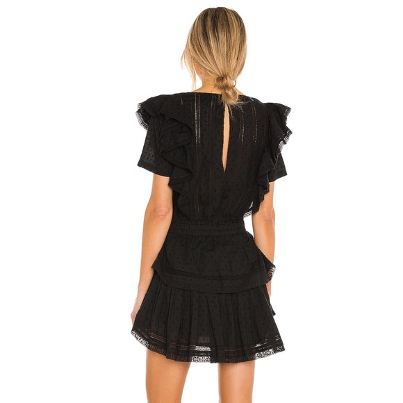 LoveShackFancy Natasha Mini Dress size S in black - Picture 3 of 6